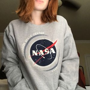 NASA Johnson Space Center Grey Sweatshirt